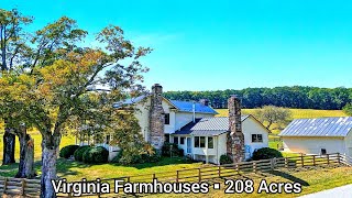 Virginia Farmhouses For Sale | 208 Acres | Virginia Land For Sale |Virginia Real Estate|6 Fireplaces
