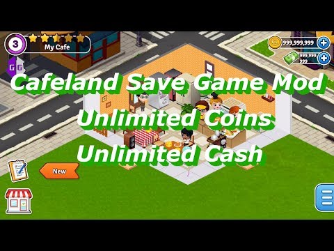 Cafeland World Kitchen Android Save Game Mod | Unlimited Coins,Cash