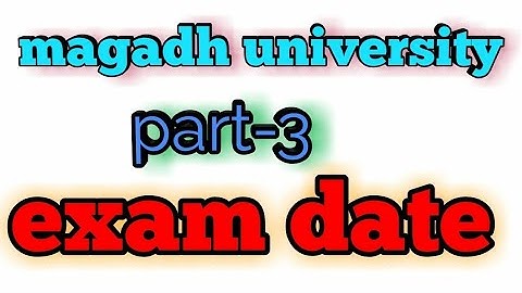 magadh university part 3 exam 2019  BA BSC B COM MA RESULT 2019