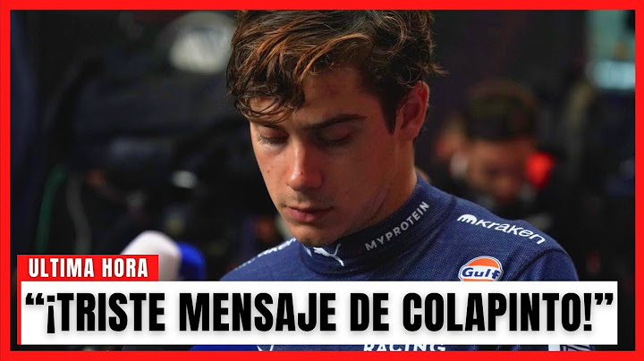 ¡IMPACTANTES DECLARACIONES DE FRANCO COLAPINTO POST GP DE BRASIL!