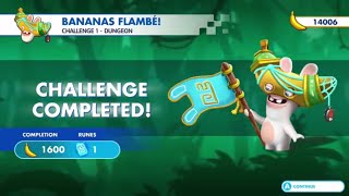 Mario + Rabbids Kingdom Battle - Donkey Kong Adventure | Dungeon Challenge 1 - Bananas Flambe!