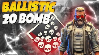 How I Dropped My FIRST 20 Bomb On Ballistic *NEW LEGEND* - Apex Legends Season 17