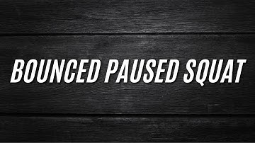HORNSTRENGTH: Bounced Paused Squat