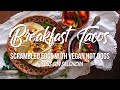 Breakfast tacos huevo con salchicha
