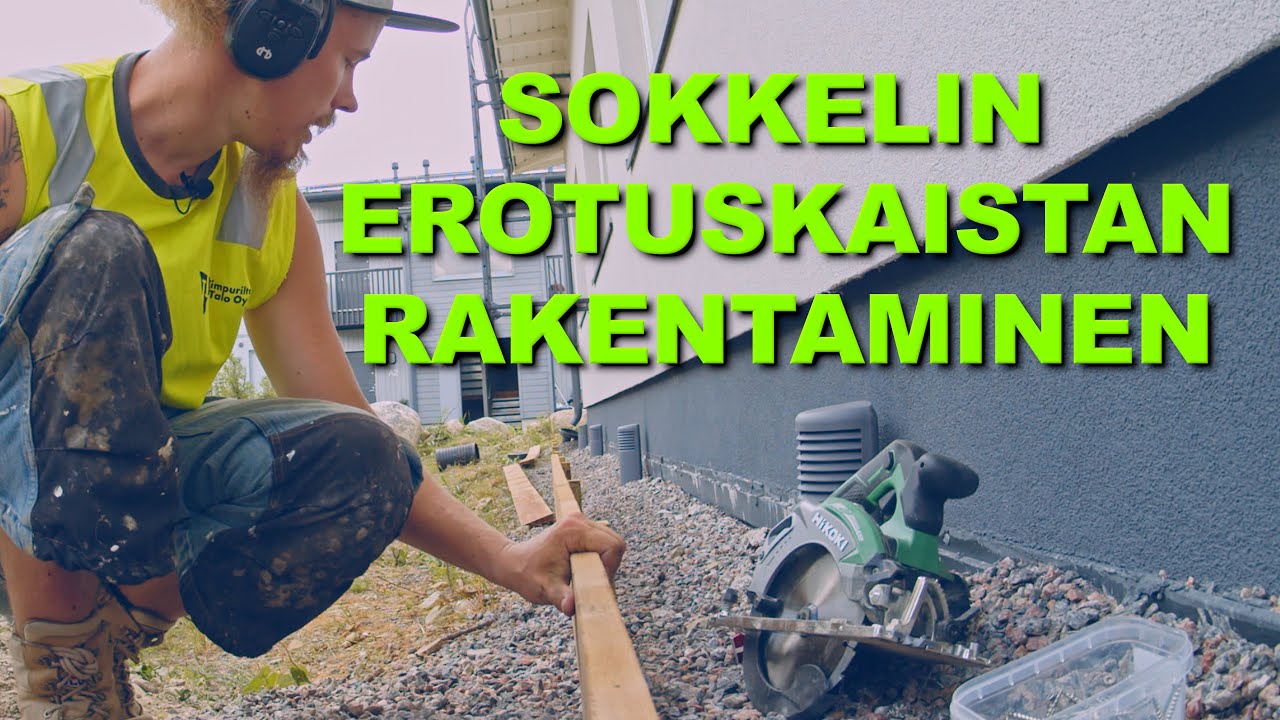 Sokkelin Erotuskaistan Rakentaminen | Timpurilta Talo