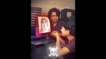 His hidden drawing talent no one expected  😱✍️