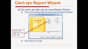 HƯỚNG DẪN HỌC MS ACCESS - CÁCH TẠO REPORT