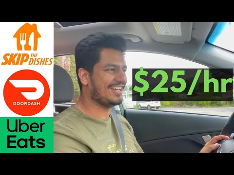 How I make $25 Per Hour with Skip The Dishes | Food Delivery job earning in Canada ?? Piyush Canada