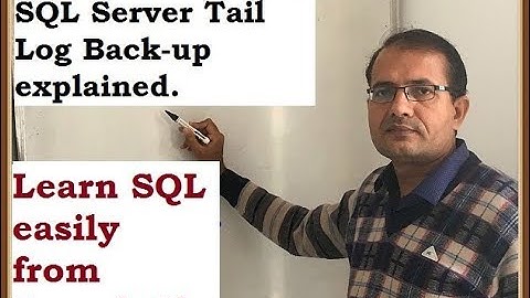 SQL Server Tail Log Back-up explained by Expert DBA Suresh | RedBush