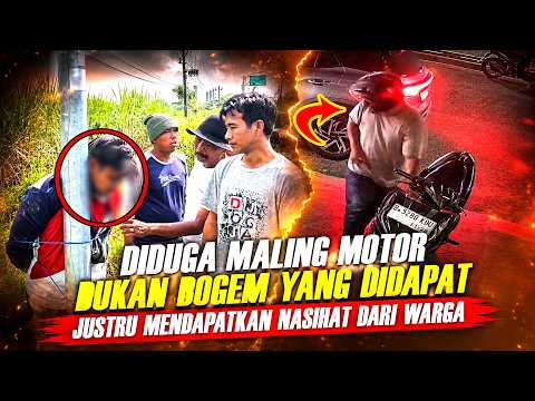 Gagal Maling Motor Bukan Bogem yang didapat justru dapat nasihat dari warga