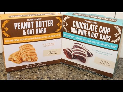 Trader Joe’s: Peanut Butter & Oat Bars and Chocolate Chip Brownie & Oat Bars Review