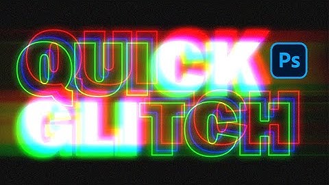 How To Make Quick Glitch Text In Photoshop!
