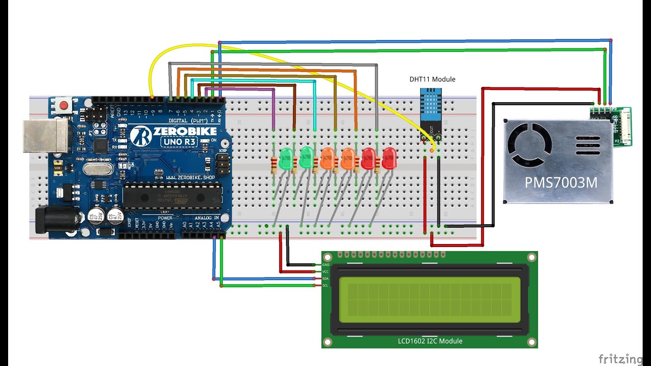 PMS7003M PM2.5 station by ZerobikeShop - YouTube