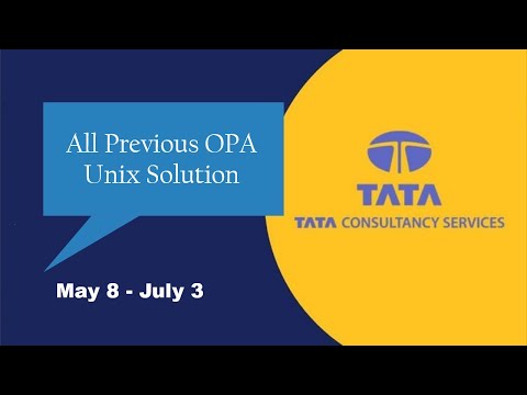 TCS OPA Unix Solution | May - July All Unix Solution | Unix Previous OPAs Coding Solution #OPA #TCS hqdefault