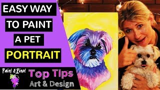 How to turn your pet photo into a pop art painting.