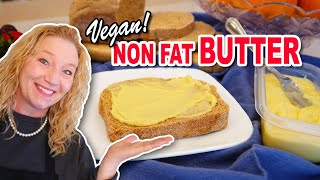 How to Make Vegan Butter without OIL or FAT | Whole Food Plant Based, Salt Optional Recipe