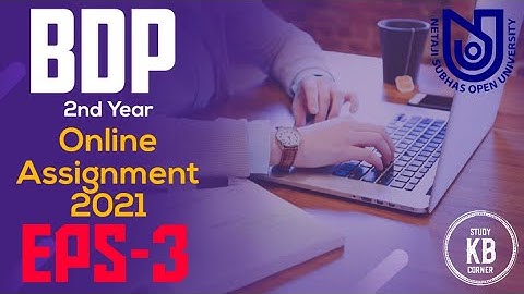 NSOU BDP 2nd Year EPS-3 Assignment 2021 || Live || NSOU EPS-3 MCQ Question/Answer