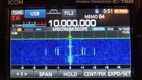 VA2CST - Calibrate the Icom IC-7300 oscillator with reference clock like WWV or CHU Canada