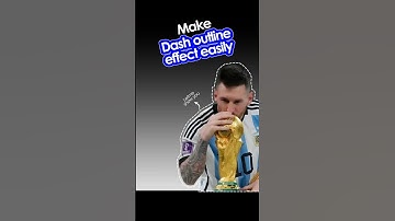 Make Dash Outline Effect Easily in Photoshop 🤯😱