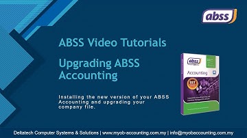 Upgrading ABSS Accounting