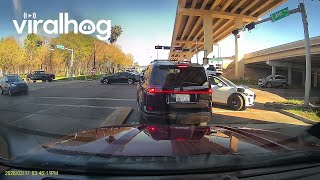 Self-Driving Car Attempts To Enter Hov Lane Going The Wrong Direction Viralhog