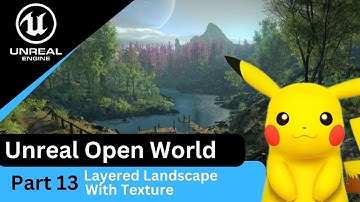Unreal Engine 5 Procedural Landscape Material - Textured Landscape : UE5 Open World Tutorials #13