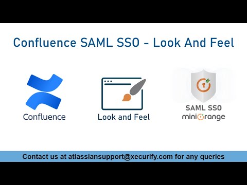 Confluence SAML SSO | Single Sign-On into Confluence | Look & Feel | SSO into Confluence Data Center