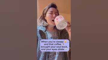When that coffee hits the spot ☕️👀🤩 #shorts #funny #viral