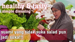 [ENG SUB] Olive Oil Salad Sehat dan Enak | Healthy Tasty Salad With Simple Dressing