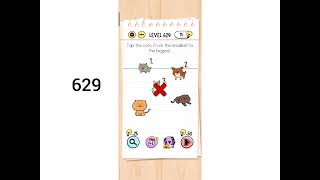 Brain Test Level 629 Walkthrough