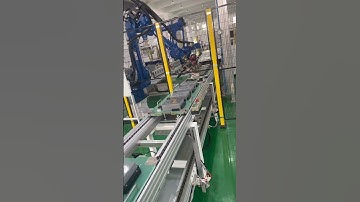 bifaconveyor robot with chain conveyor#palletrackingsystem #conveyormanufacturer #конвейер