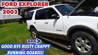 Explorer Running Boards removal...With rusty bolts. How I removed mine.
