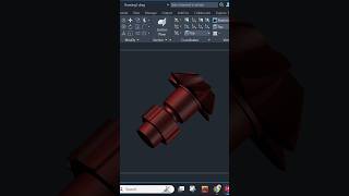 AutoCAD 3D Helical Bevel Gear — Full Tutorial in Minutes! #shorts  #solidworks #cadsoftware
