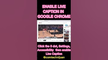 Enable Live Caption in Google Chrome #shorts