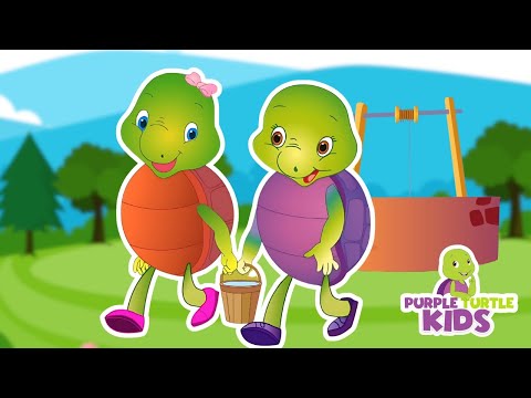 जैक और जिल पहाड़ी पर गए | Jack and Jill in Hindi | Purple Turtle Hindi Rhymes