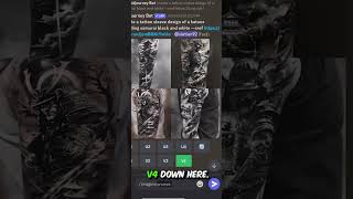 Make Your Own Dream Tattoo With AI #shorts #ai #midjourney #tattoo screenshot 3