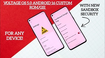 😱Android 16 custom rom VoltageOS 5.0 for any device!