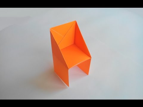 🪑Простой стул оригами, Simple origami chair