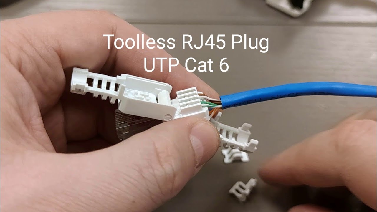 12 Pcs Fiches réseau Sans outil Rj45 Cat6 Lan Utp Câble Plug Sans Outils  Cat5 Cat7 Installation Ca