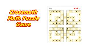 Crossmath - Math Puzzle Games App Crosswords Using Math Walk Through screenshot 1