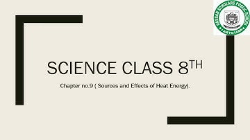 Ch.No.9(Physics portion) Lec#1 Science(Gohar) class 8th