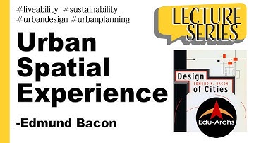 Urban Spatial experience by edmund bacon | design of cities | Edu-Archs