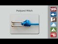 How to tie the halyard hitch