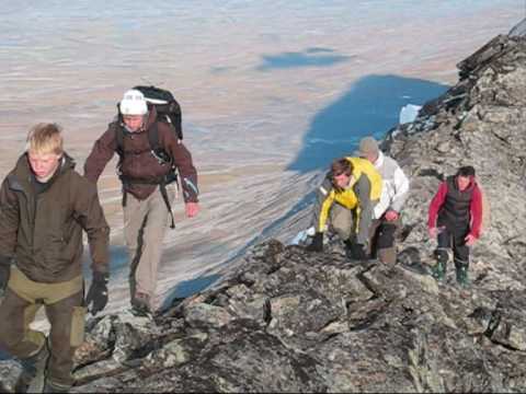 Sarek 2008 Part 1 Students Climbing Niak 1922m