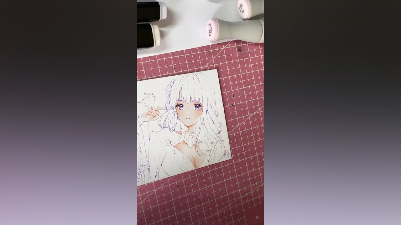 LIVE anime coloring process | Draw so easy Anime - YouTube