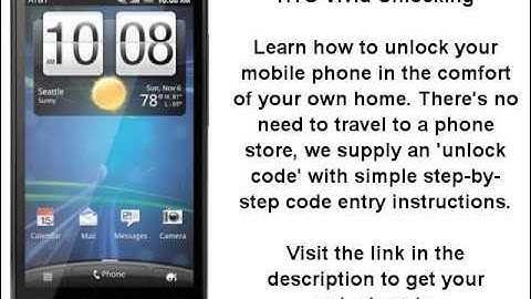 Unlock HTC Vivid - SIM Network Unlock PIN