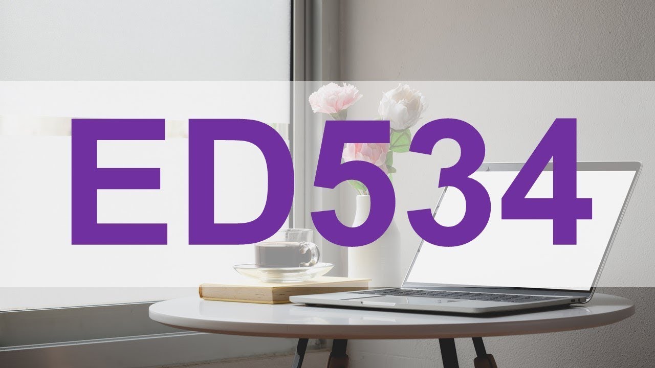 ED534 - محاضرة إلكترونية 18.04.2020