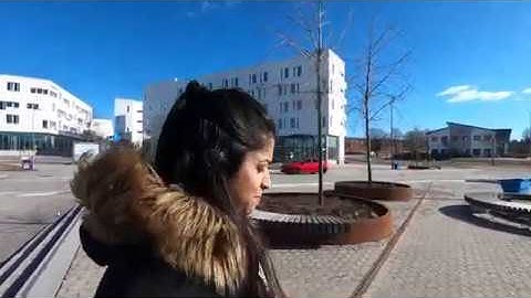 Walking around Örebro university on a beautiful day [GoPro Hero 8] | 21 Mar 2020