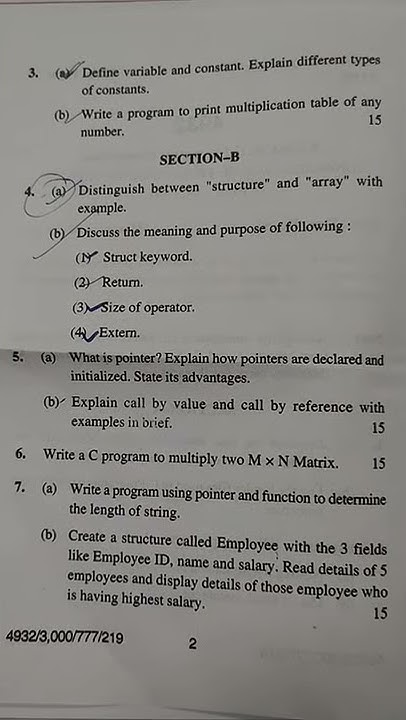 FUNDAMENTALS OF PROGRAMMING USING C pgdca first sem question paper by ...