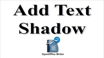 How to add Shadow to Text in OpenOffice Writer